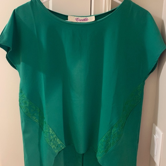 Emerald Green Blouse - Picture 1 of 4